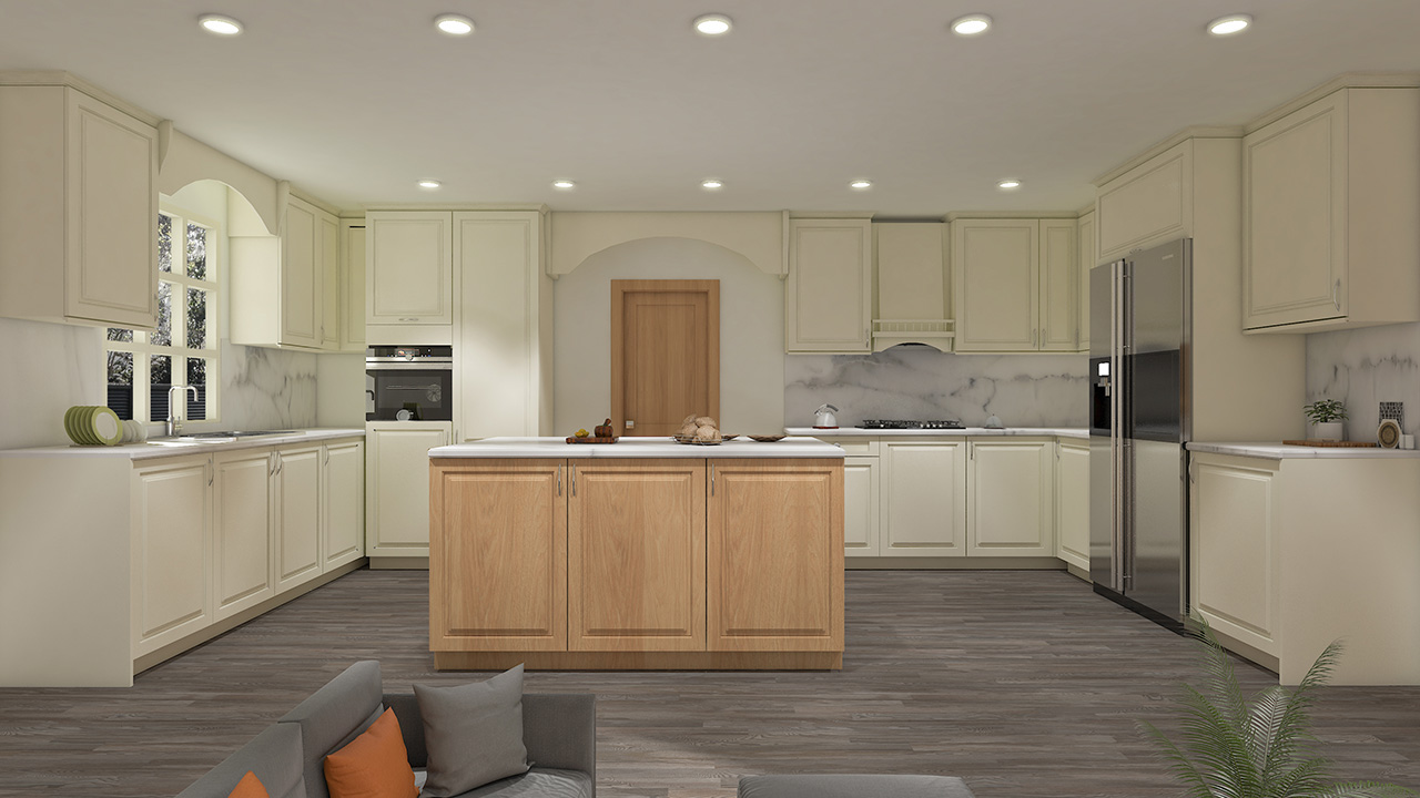 Neutral toned kitchen design