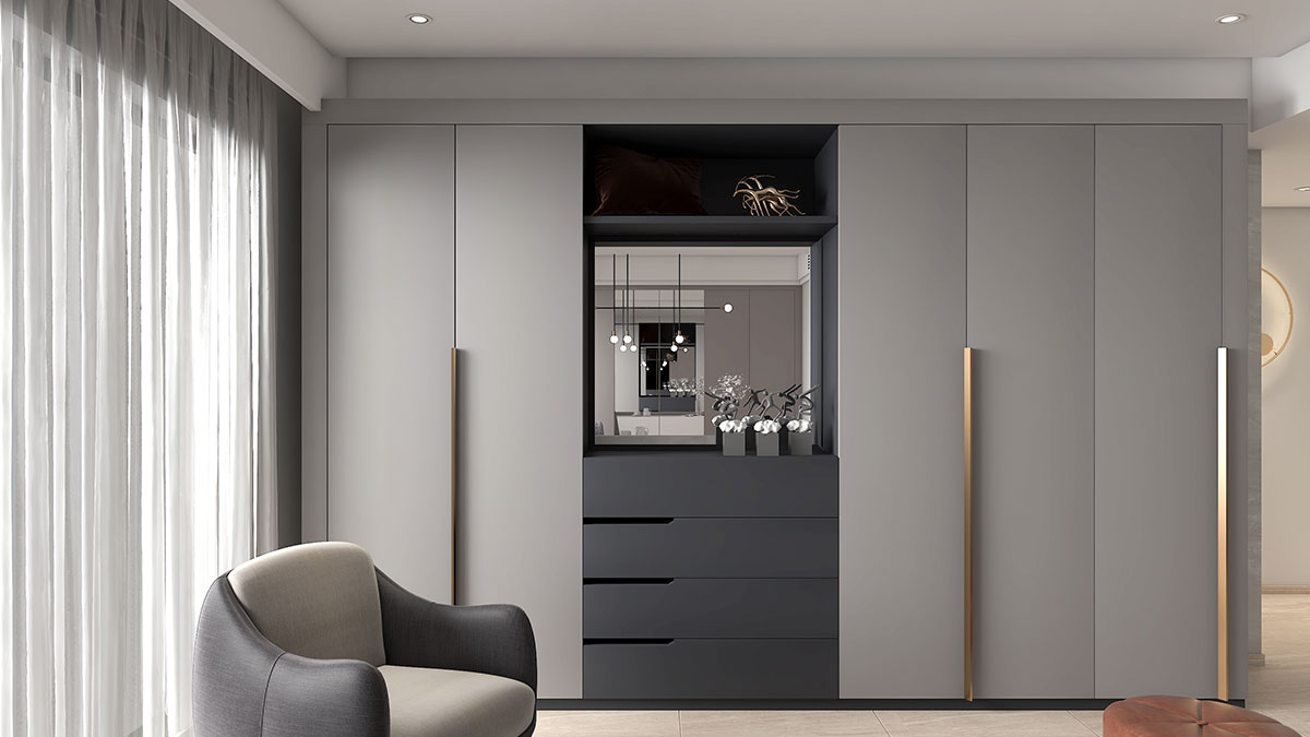 Difference between Sliding and Hinged Wardrobes, Glass and Mirror Wardrobes
