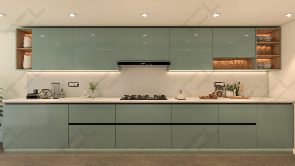 Trending Single wall kitchen design and ideas by TEL Kitchens.