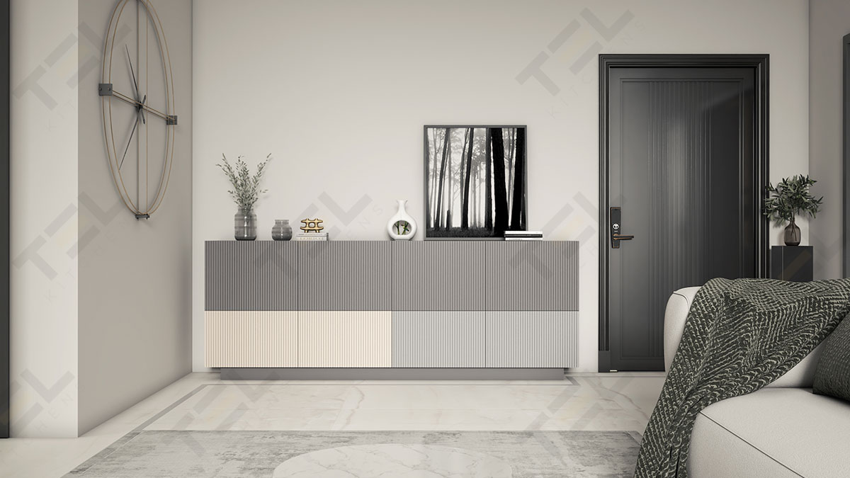 This media unit design is characterised perfectly by minimalism and intuitiveness with subtle colour combinations while preserving precision and exactness