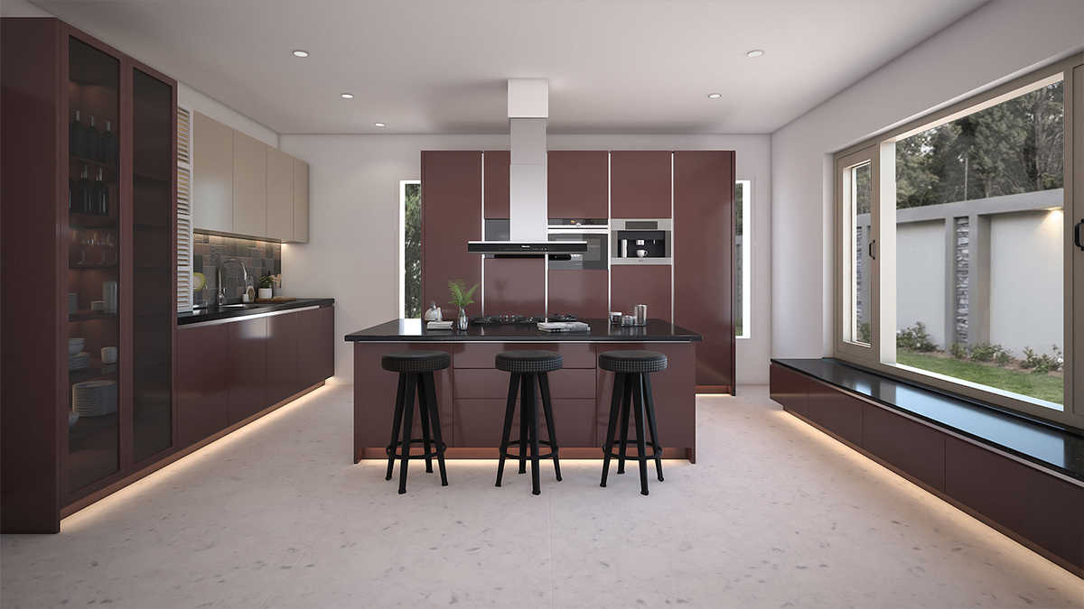 Warm and welcoming modern kitchen design